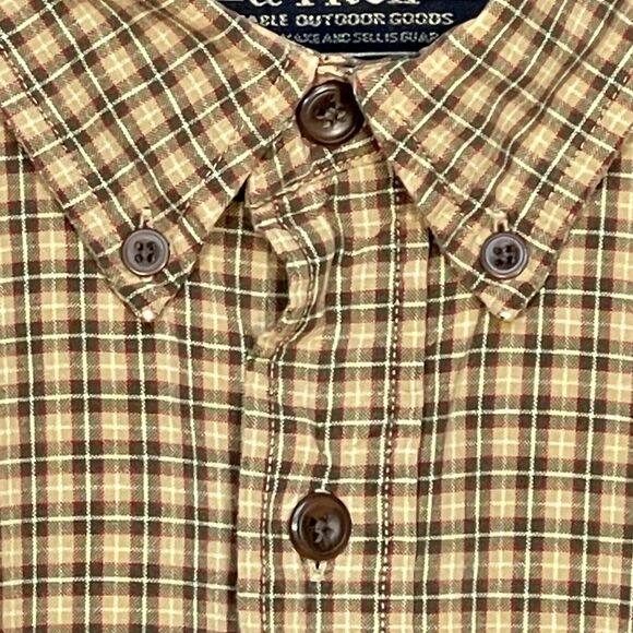Abercrombie & Fitch Casual Button-Down Shirt Men Size L Brown 100% Cotton Pocket - Picture 5 of 14